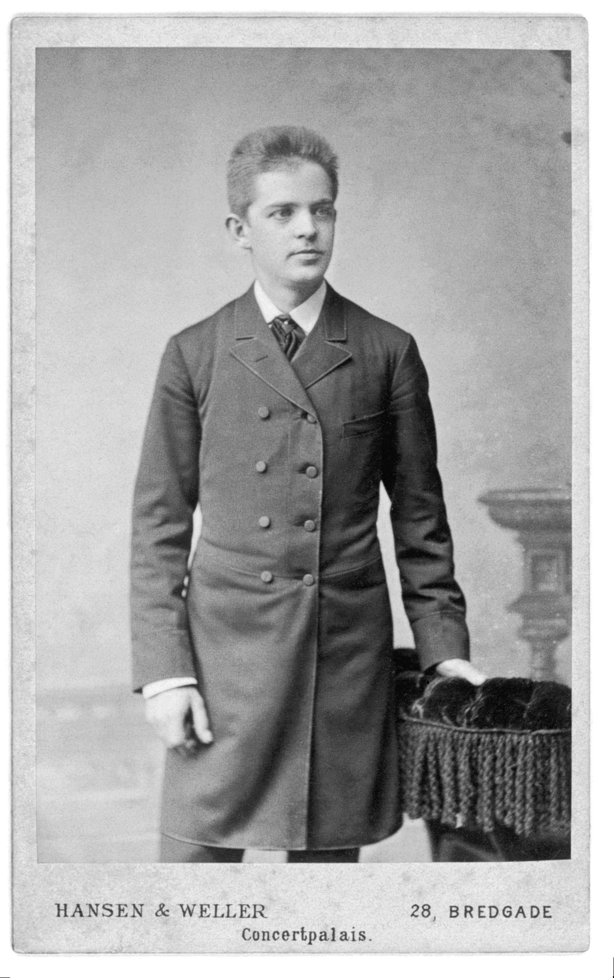 Portræt af Carl Nielsen, vedlagt brev, nr. 34.