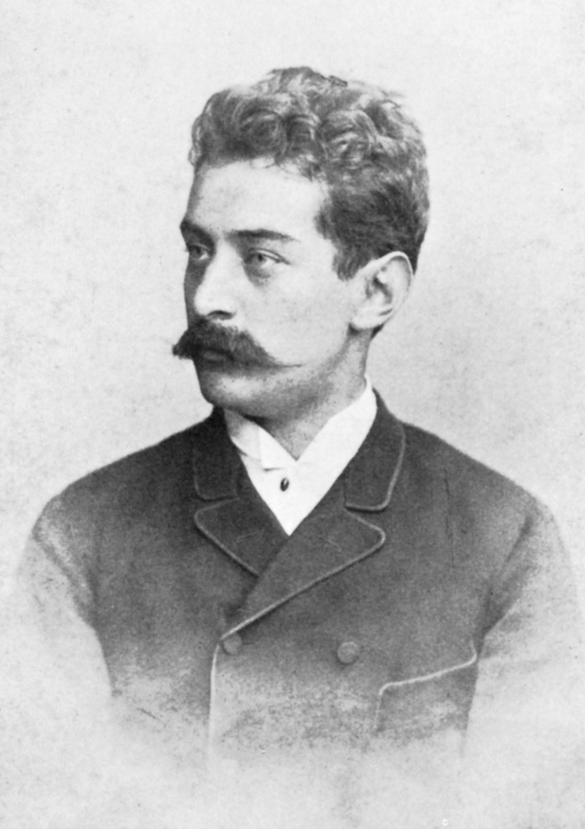 Den ungarske komponist Ottokar Nováček, 1866-1900. (TS).