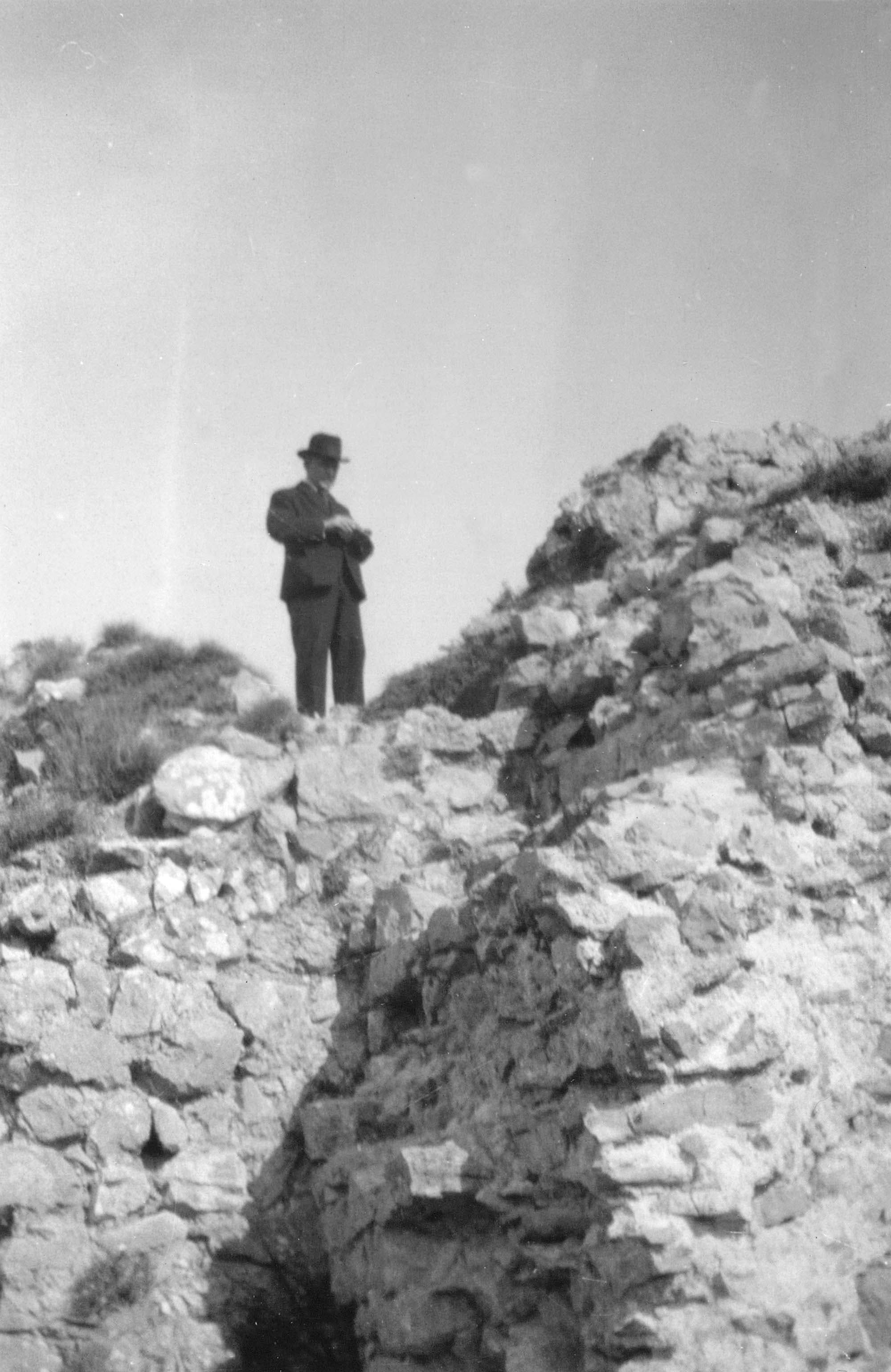 I ruinerne af borgen Sainte-Agnès.