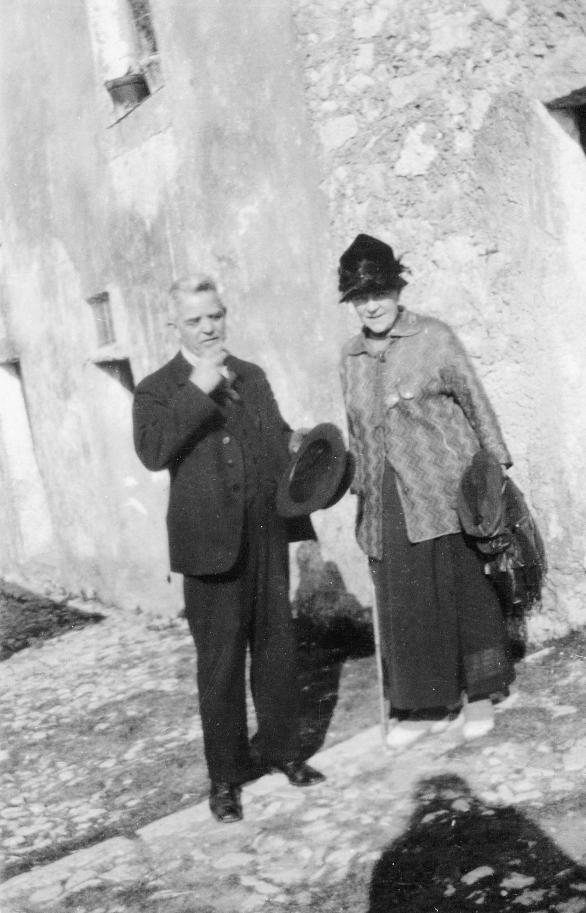 
Carl Nielsen og Anne Marie Carl-Nielsen, Menton, februar 1925. Dette og de følgende fotos er taget af deres rejseledsager Helen Rée.