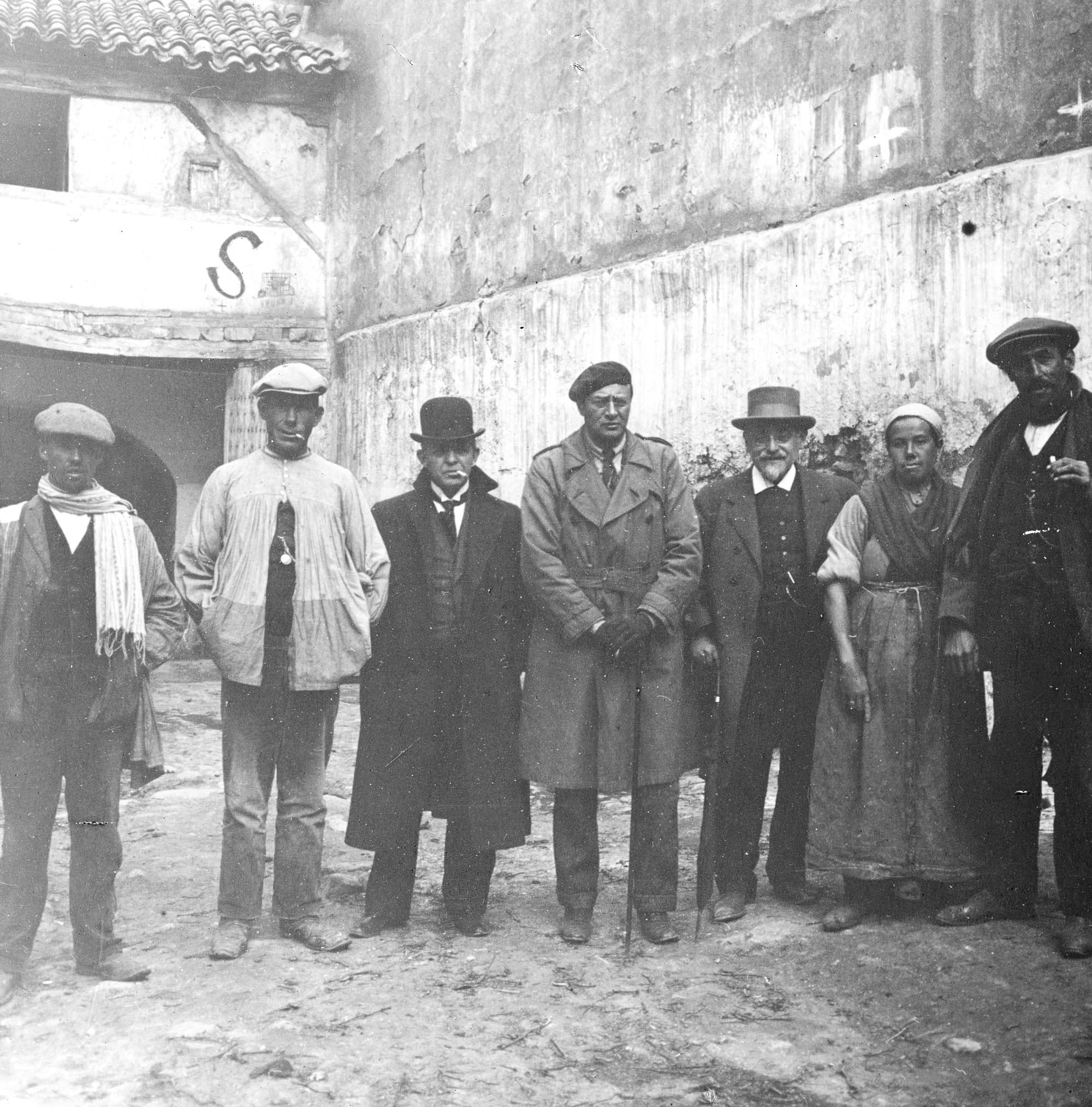 Valencia, april 1920. Carl Nielsen og Carl Bratli.