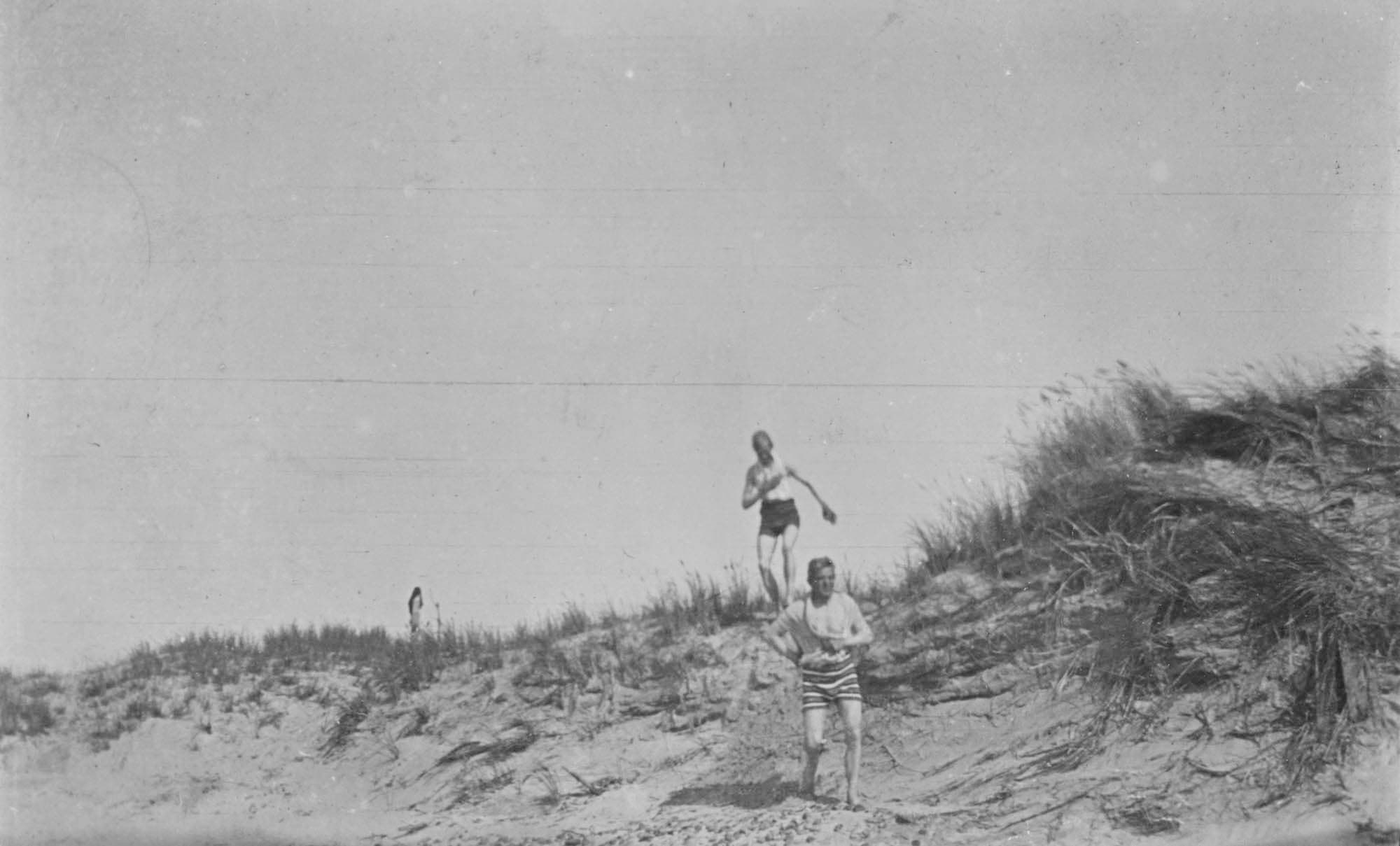 Carl Nielsen og sønnen Hans Børge ved Skagen.