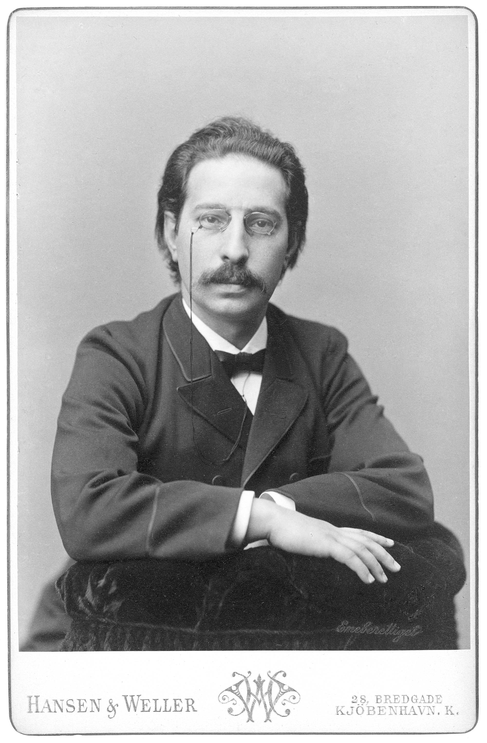 Komponisten Victor Bendix, 1851-1926.