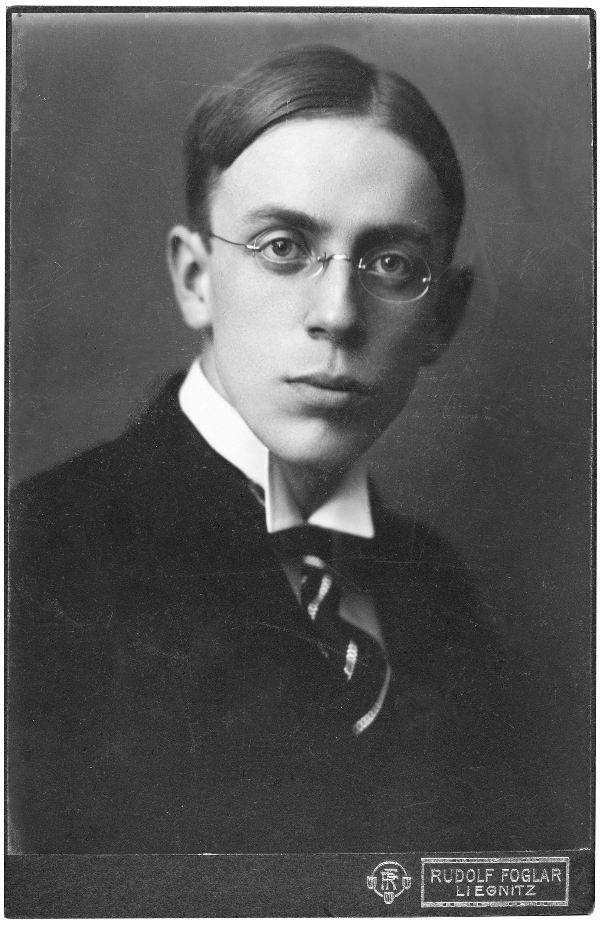 Knud Jeppesen, 15.8.1892-14.6.1974, fotograferet i Østpreussen ca. 1912-14.