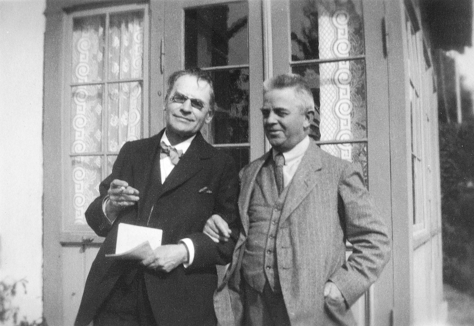 Carl Nielsen og William Behrend i Fredensborg den 14.9.1923.