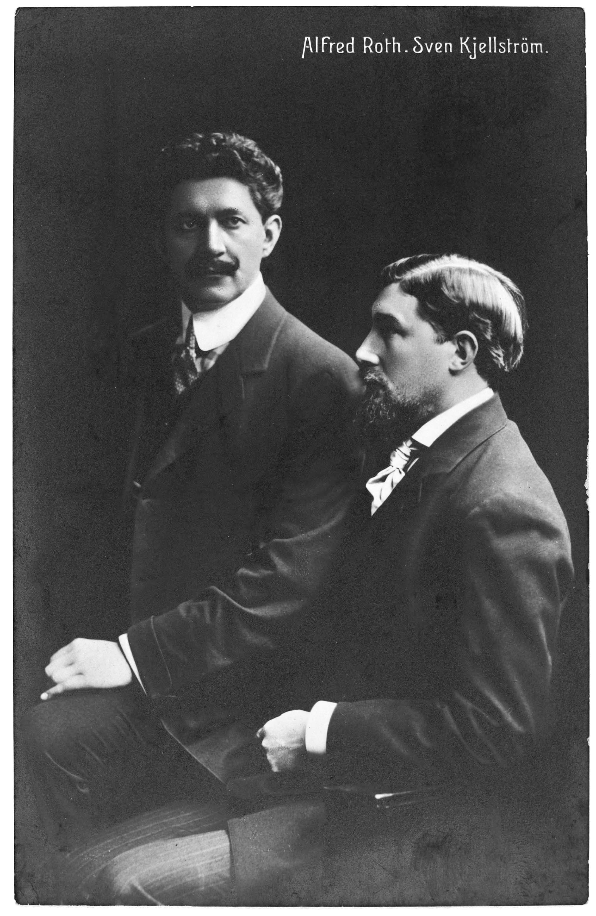 Violinisten Alfred Roth og pianisten Sven Kjellström opførte Carl Nielsens 2. violinsonate i Stockholm den 12.10.1914. Postkort til Carl Nielsen, jf. 126. (KB, HA CNA).