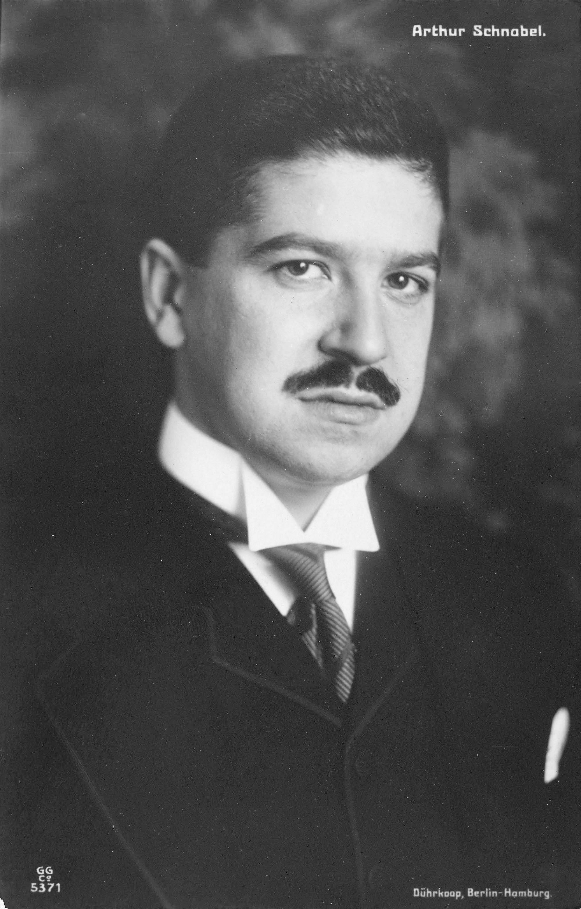 Artur Schnabel, 17.4.1882-15.8.1951, på et tysk postkort.